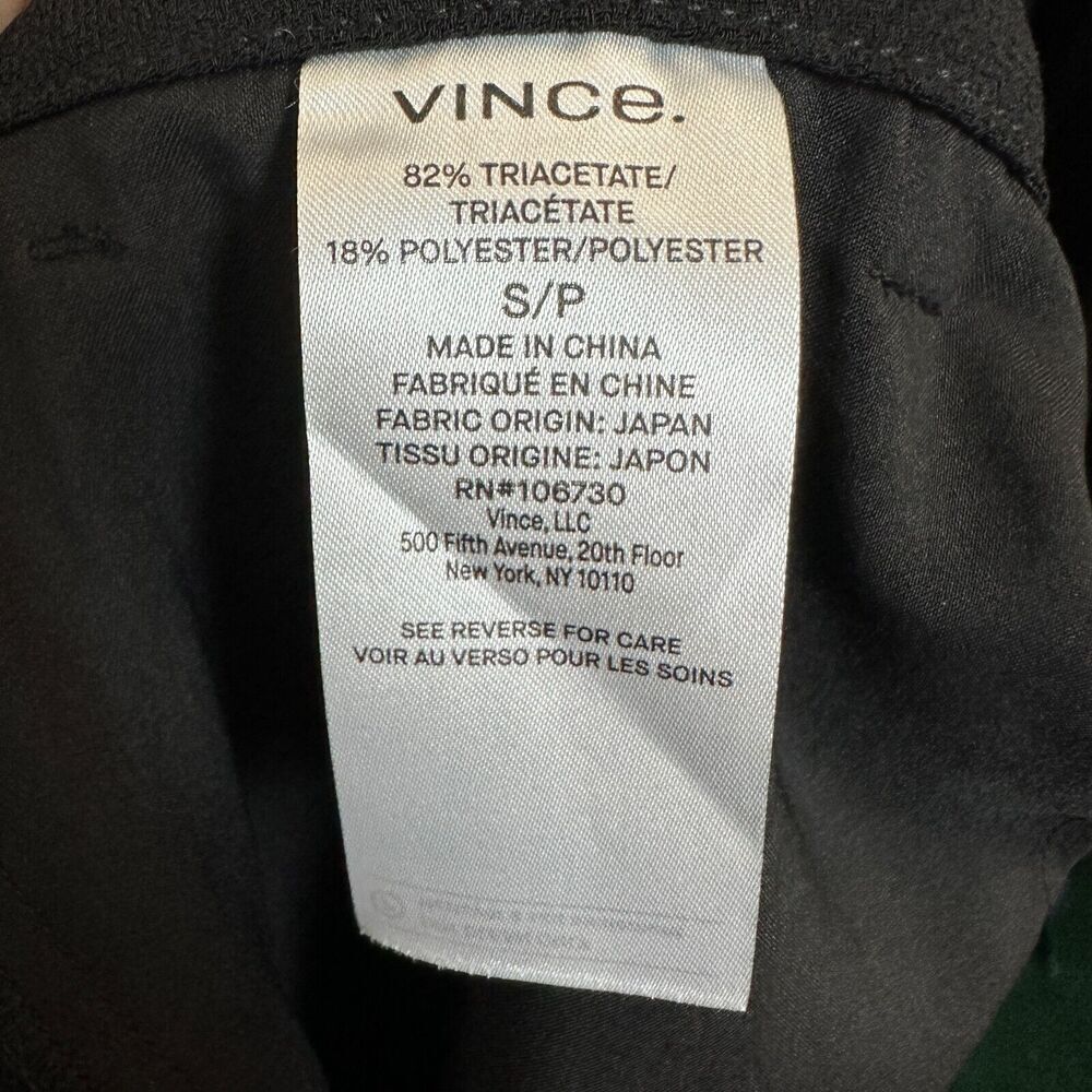 2/$30 Vince Black Tie Waist Pull On Jogger Pants Size S Office Elastic Waist - Picture 9 of 11